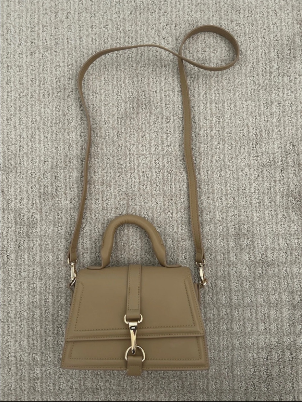 H&M Tan Top-Handle Crossbody Bag